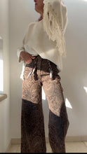 Cargar imagen en el visor de la galería, Pantalón MARRÓN BORDADO