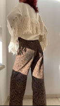 Cargar imagen en el visor de la galería, Pantalón MARRÓN BORDADO