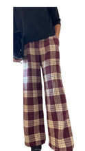 Cargar imagen en el visor de la galería, Pantalón CUADROS LUMINA BURDEOS
