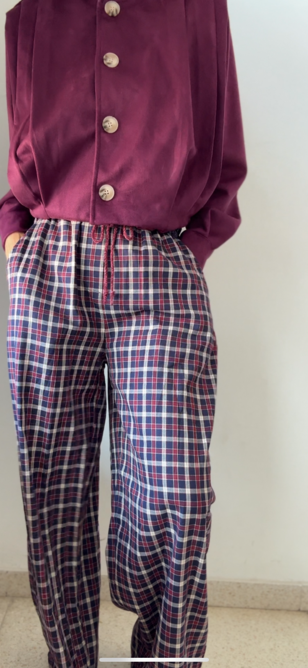 Pantalón LUMINA VINO