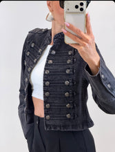 Cargar imagen en el visor de la galería, Chaqueta NEGRA MILITAR
