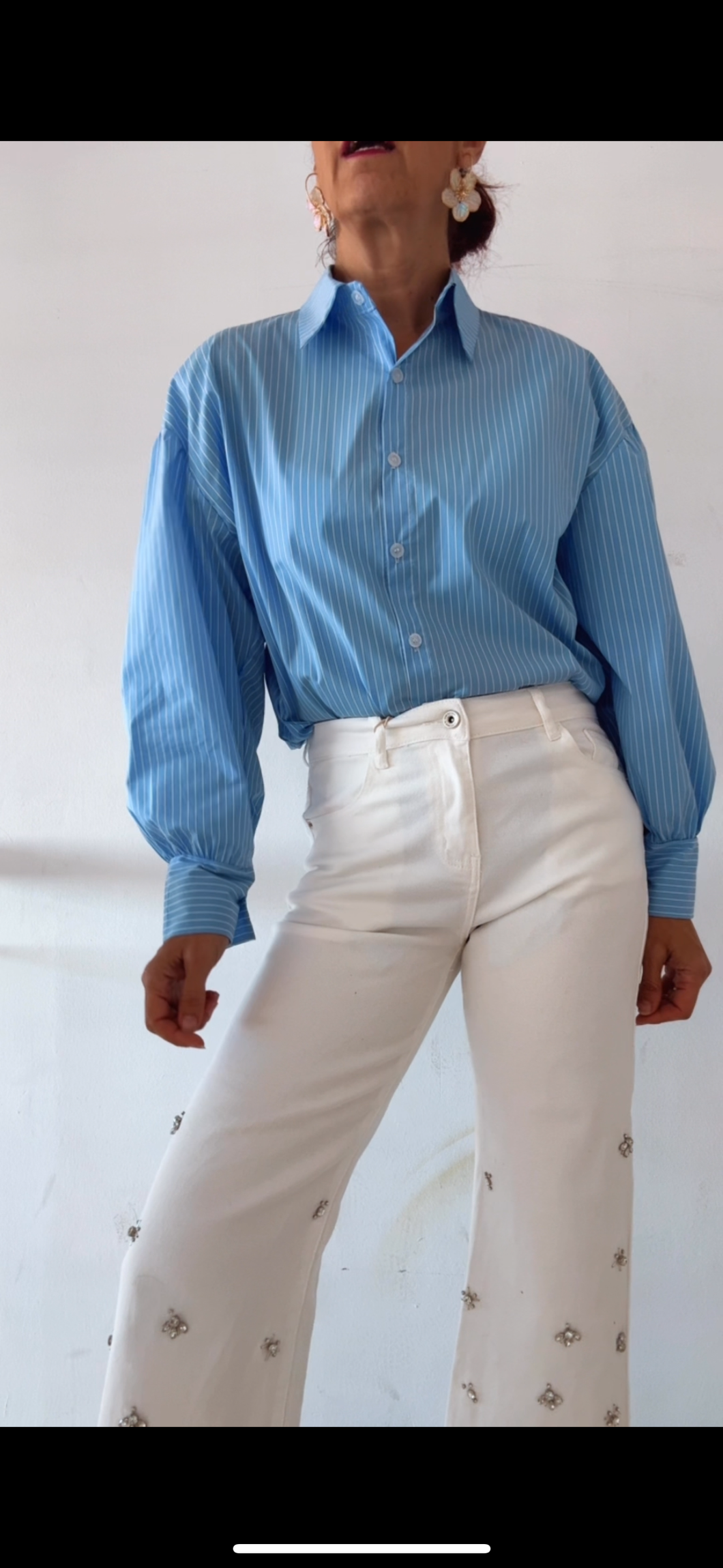 Camisa AZUL RAYAS