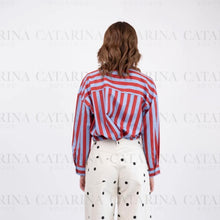 Cargar imagen en el visor de la galería, Camisa RAYAS TEJA
