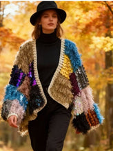 Cargar imagen en el visor de la galería, Chaqueta CROCHET LENTEJUEL
