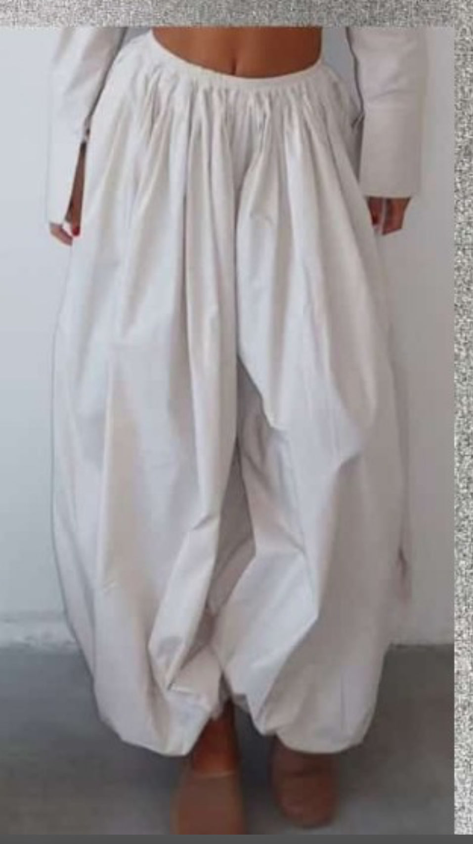 Pantalón BOMBACHO BLANCO