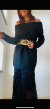Cargar imagen en el visor de la galería, Jersey vestido CUELLO DOBLE

