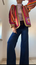 Cargar imagen en el visor de la galería, Cárdigan CROCHET MULTICOLOR

