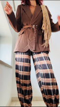 Cargar imagen en el visor de la galería, Pantalón CUADROS MARRON

