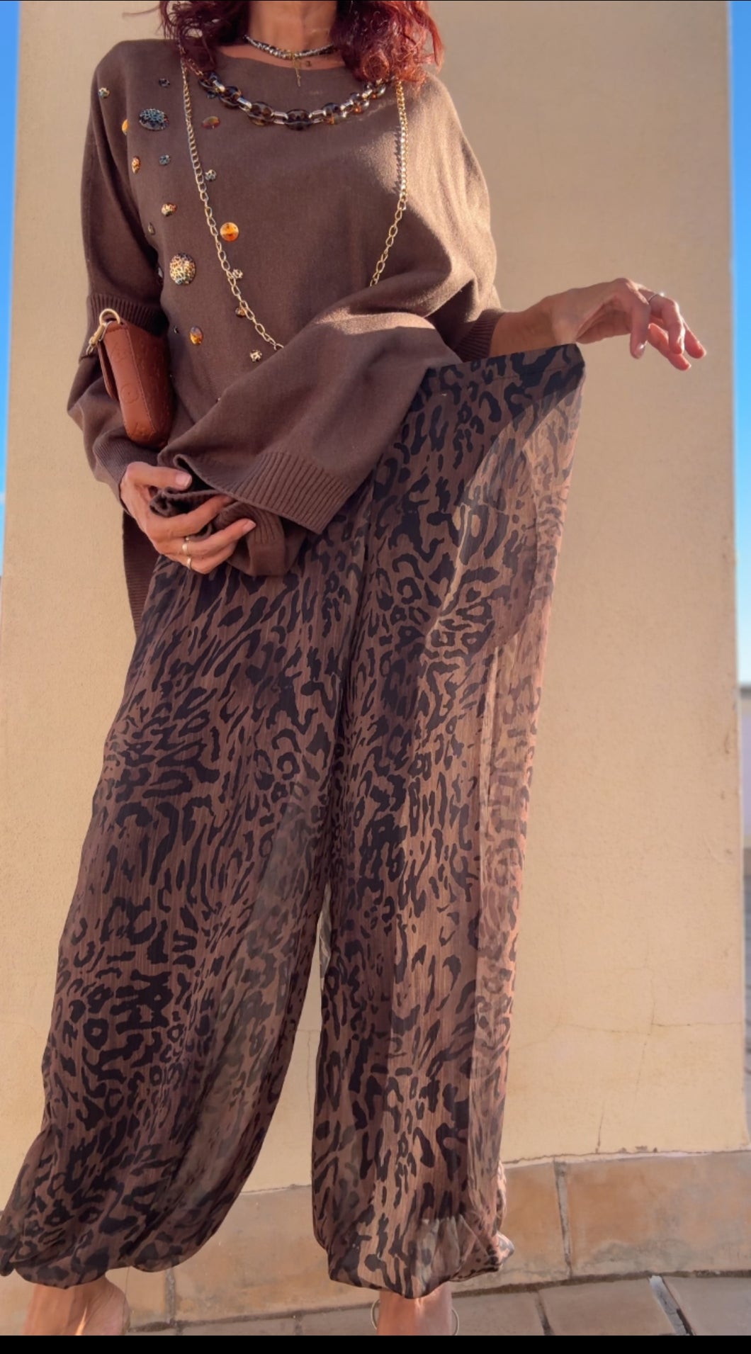 Pantalón GASA LEOPARDO
